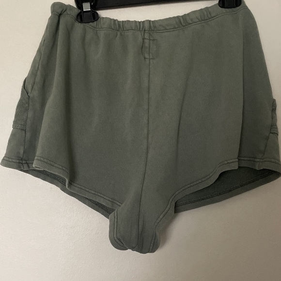 Aerie Sage Green Lounge Cotton Shorts Large - Picture 4 of 11